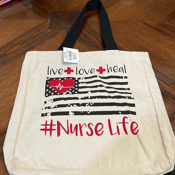 Nurses Canvas Tote Bag - Picture 1 of 5